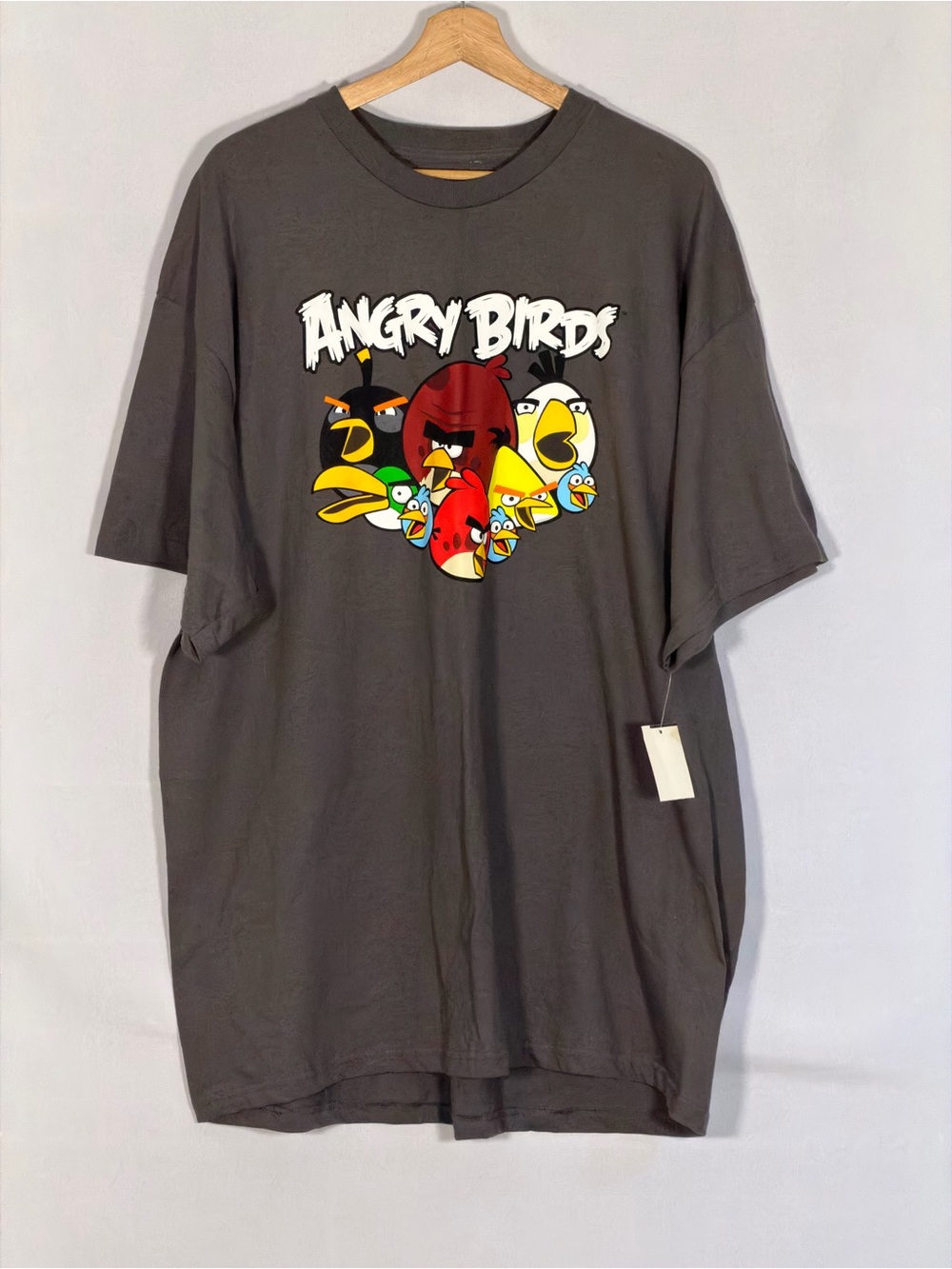 Angry Birds Men’s 2XL Graphic T-Shirt Charcoal 2012 Rovio NWT